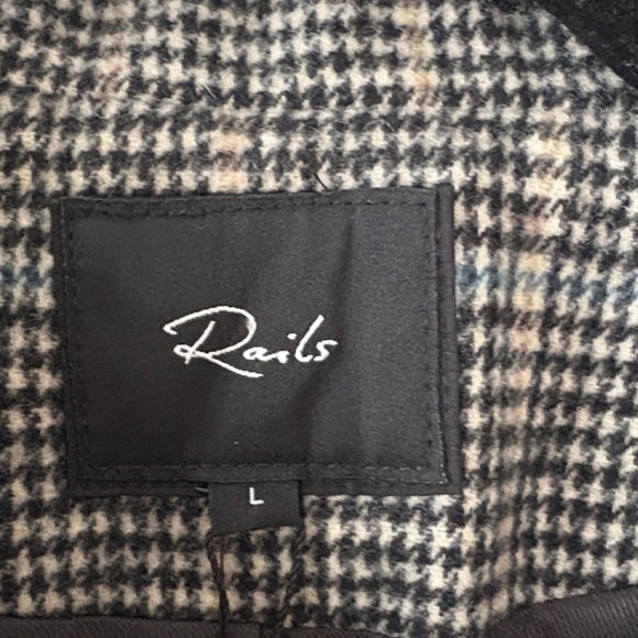 Rails Cody Sand Ash Houndstooth Blazer L - Picture 8 of 14